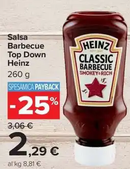 Carrefour Salsa Barbecue Top Down Heinz offerta