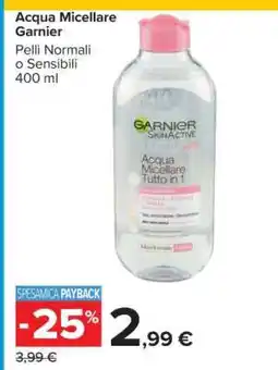Carrefour ACQUA MICELLARE GARNIER offerta