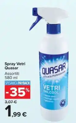 Carrefour Spray Vetri Quasar offerta