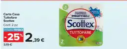 Carrefour CARTA CASA TUTTOFARE SCOTTEX offerta