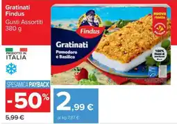 Carrefour Gratinati Findus offerta
