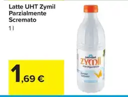 Carrefour Latte UHT Zymil Parzialmente Scremato offerta