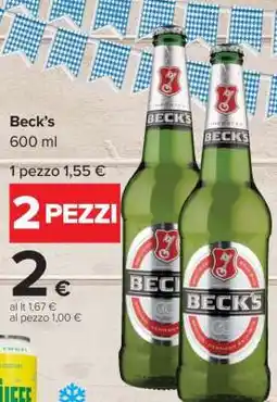 Carrefour BECK'S offerta
