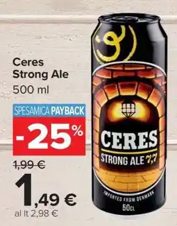 Carrefour Ceres Strong Ale offerta