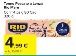 Carrefour Tonno Pescato a Lenza Rio Mare offerta