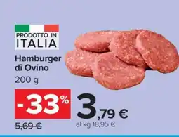 Carrefour Hamburger di Ovino offerta