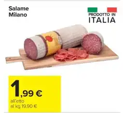 Carrefour Salame Milano offerta