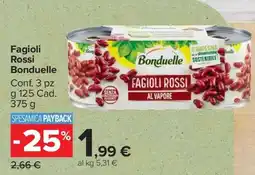 Carrefour Fagioli Rossi Bonduelle offerta