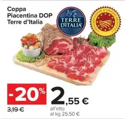 Carrefour Coppa Piacentina Dop Terre d’Italia offerta