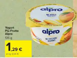 Carrefour Yogurt Più Frutta Alpro offerta