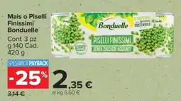 Carrefour Mais o Piselli Finissimi Bonduelle offerta