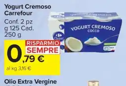 Carrefour Yogurt Cremoso Carrefour offerta