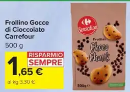 Carrefour Frollino Gocce di Cioccolato Carrefour offerta