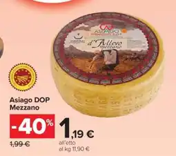 Carrefour Asiago DOP Mezzano offerta