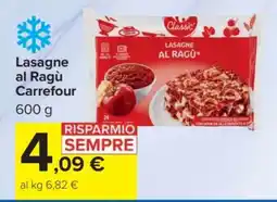 Carrefour Lasagne al Ragù Carrefour offerta