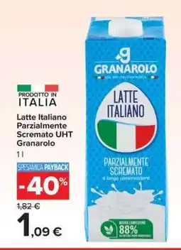 Carrefour Latte Italiano Parzialmente Scremato UHT Granarolo offerta