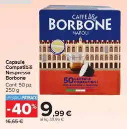 Carrefour Capsule Compatibili Nespresso Borbone offerta