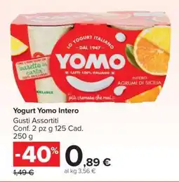 Carrefour Yogurt Yomo Intero offerta