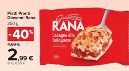 Carrefour Piatti Pronti Giovanni Rana offerta