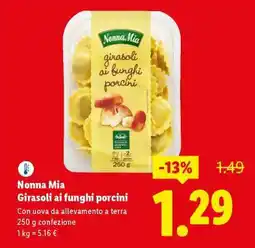 Lidl Nonna Mia Girasoli ai funghi porcini offerta