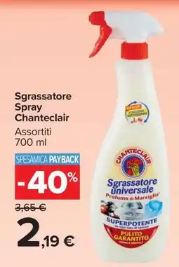 Carrefour Sgrassatore Spray Chanteclair offerta