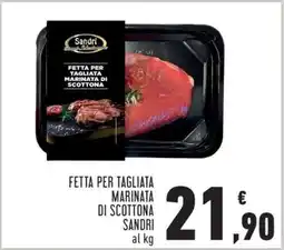 Conad FETTA PER TAGLIATA MARINATA DI SCOTTONA SANDRI offerta