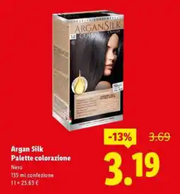 Lidl Argan Silk Palette colorazione offerta