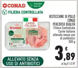 Conad Bistecchine di Pollo offerta