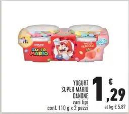 Conad Yogurt Super Mario Danone offerta
