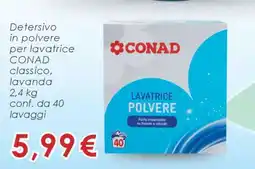 Conad Detersivo in polvere per lavatrice CONAD offerta