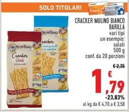 Conad Cracker Mulino Bianco Barilla offerta