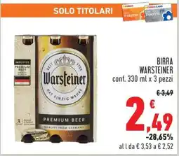 Conad Birra Warsteiner offerta