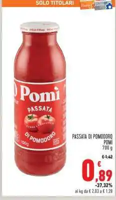 Conad Passata di Pomodoro Pomì offerta