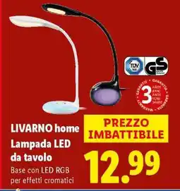 Lidl LIVARNO home Lampada LED da tavolo offerta