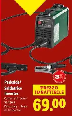 Lidl Parkside Saldatrice Inverter offerta