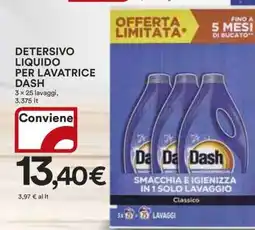 Coop DETERSIVO LIQUIDO PER LAVATRICE DASH offerta