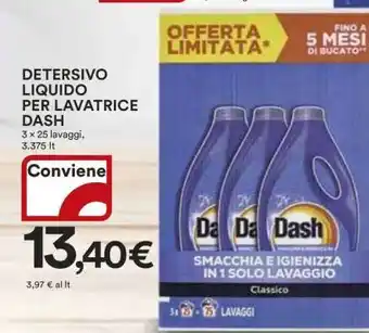 Coop DETERSIVO LIQUIDO PER LAVATRICE DASH offerta