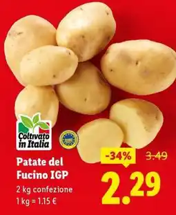 Lidl Patate del Fucino IGP offerta