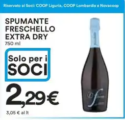 Coop SPUMANTE FRESCHELLO EXTRA DRY offerta