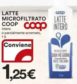 Coop LATTE MICROFILTRATO COOP offerta