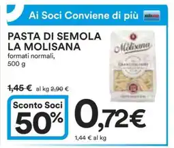 Coop PASTA DI SEMOLA LA MOLISANA offerta