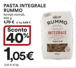 Coop PASTA INTEGRALE RUMMO offerta