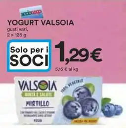 Coop Yogurt Valsoia offerta