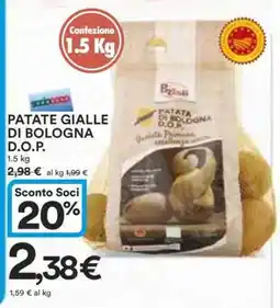 Coop PATATE GIALLE DI BOLOGNA D.O.P offerta