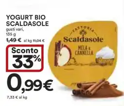 Coop YOGURT BIO SCALDASOLE offerta