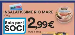 Coop Insalatissime Rio Mare offerta