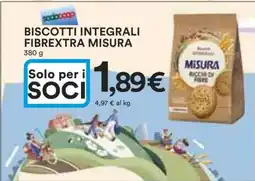 Coop BISCOTTI INTEGRALI FIBREXTRA MISURA offerta
