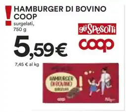 Coop HAMBURGER DI BOVINO COOP offerta