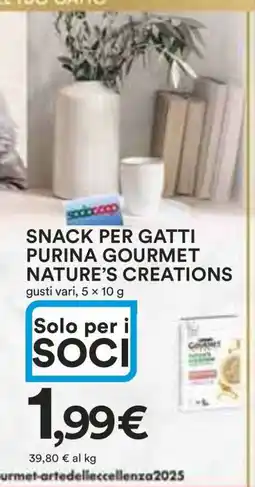 Coop SNACK PER GATTI PURINA GOURMET NATURE’S CREATIONS offerta