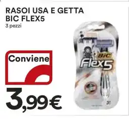 Coop RASOI USA E GETTA BIC FLEX5 offerta